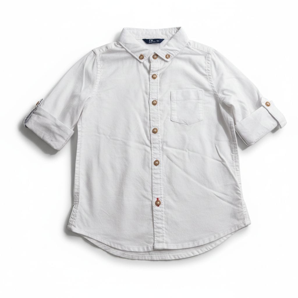Boys White Cotton Shirt 3M-3Y | Mothercare