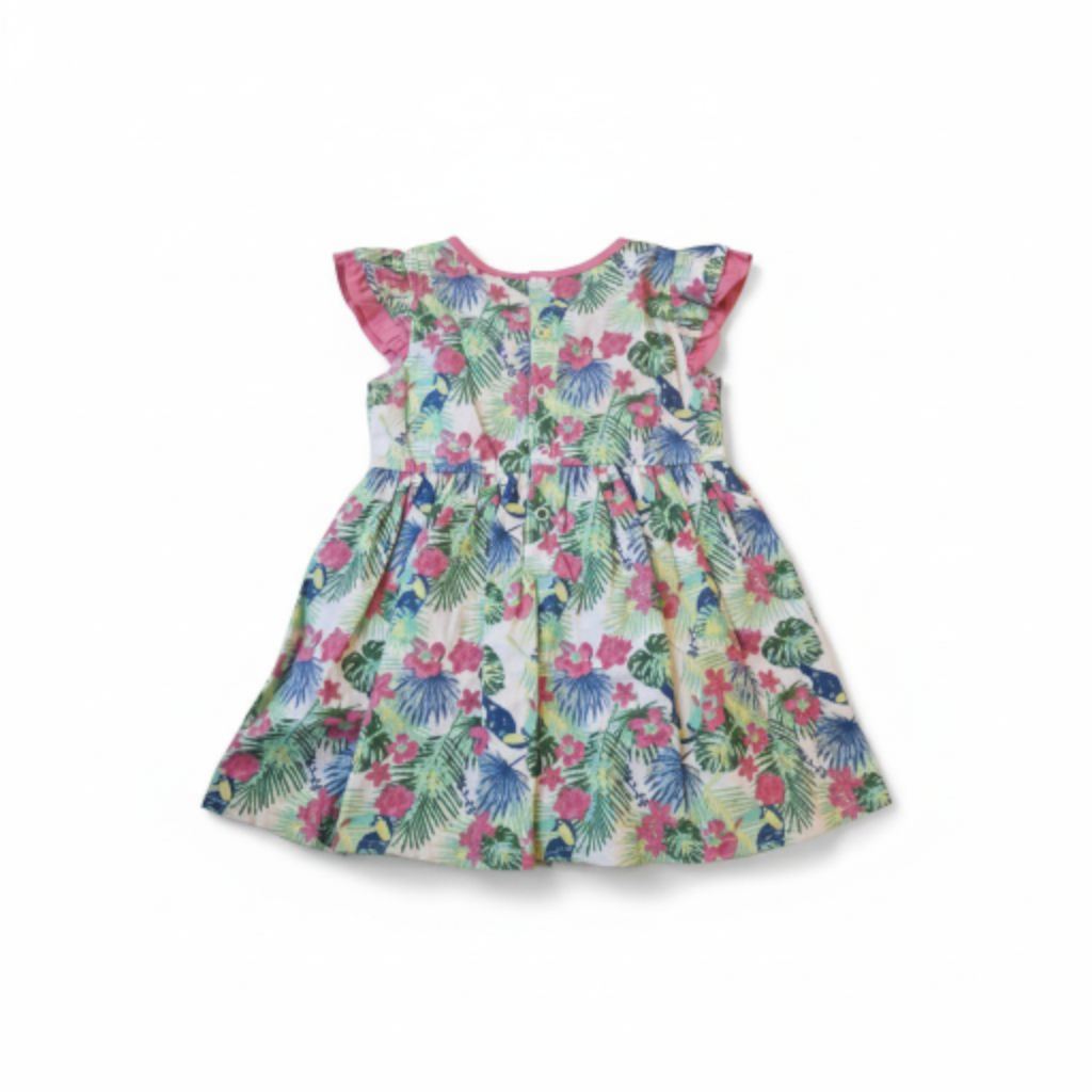 Floral dress on a white background